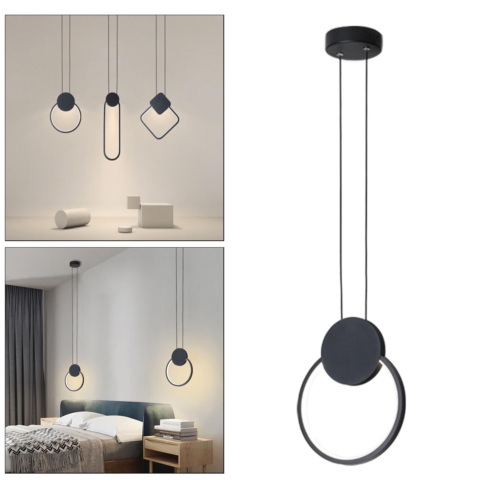 Pendant Lighting, Pendant Light,Black Finish Pendant lamp,Ceiling Hanging Light for Bedroom Bedside, Kitchen Island, Dining Room, Cafe, Bar