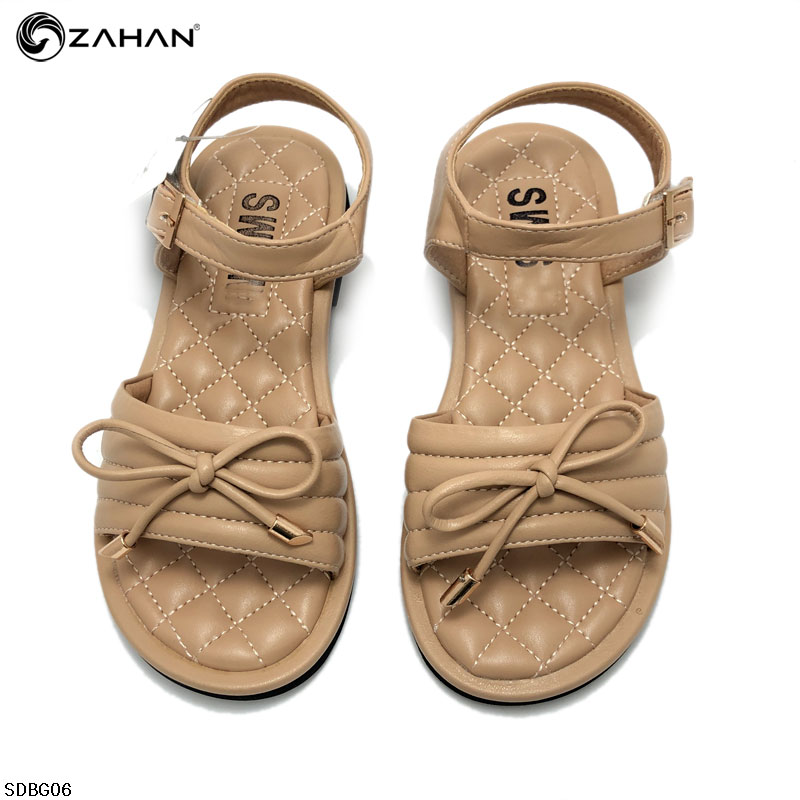 Sandal bé gái nơ ,lót trần trám SDBG06