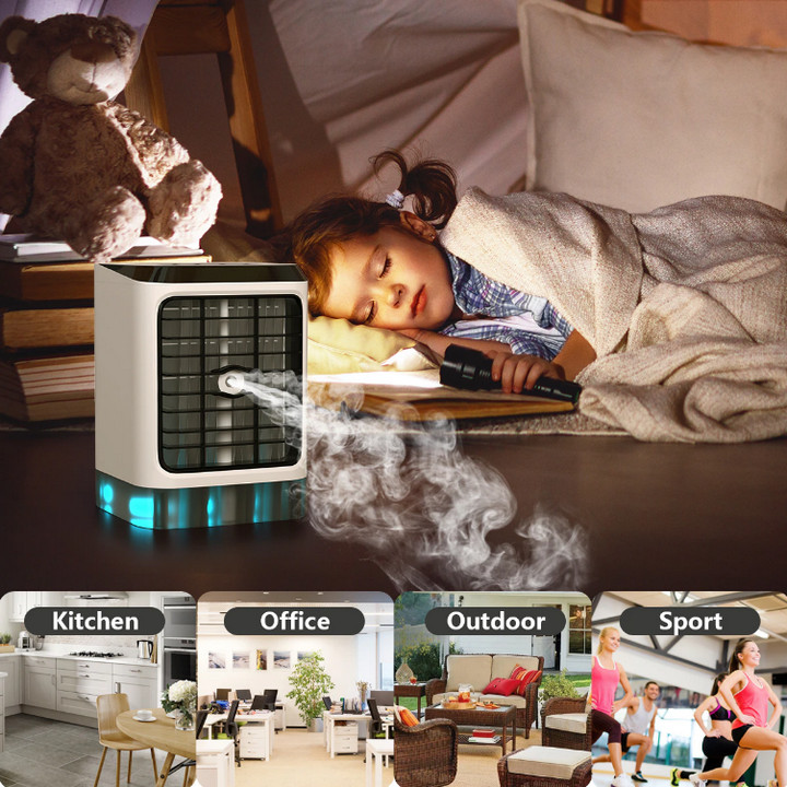 Quạt Hơi Nước Di Động CLEAN AIR Có Remote Điều Khiển Từ Xa - Home Decor Furniture