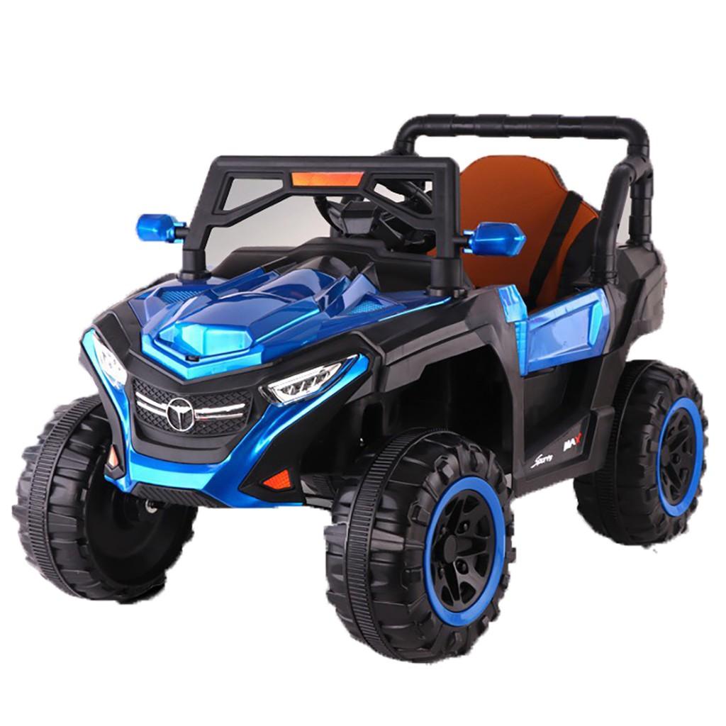 Ô tô xe điện đồ chơi mẫu siêu bán tải 2 chỗ ngồi 4 động cơ 12V/7AH cho bé vui chơi ngoài trời TJQ-8900