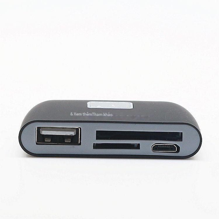 Đầu đọc thẻ điện thoại di động micro USB thuận lợi nhất 4 trong một điện thoại di động otg đầu đọc thẻ SD TF chuột đĩa U mở rộng đa chức năng