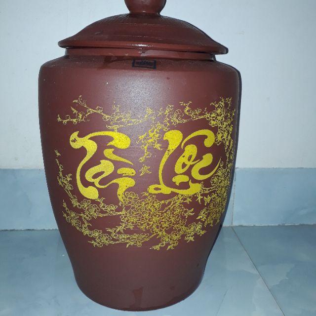 Hũ gạo phong thủy Bát Tràng 10 kg