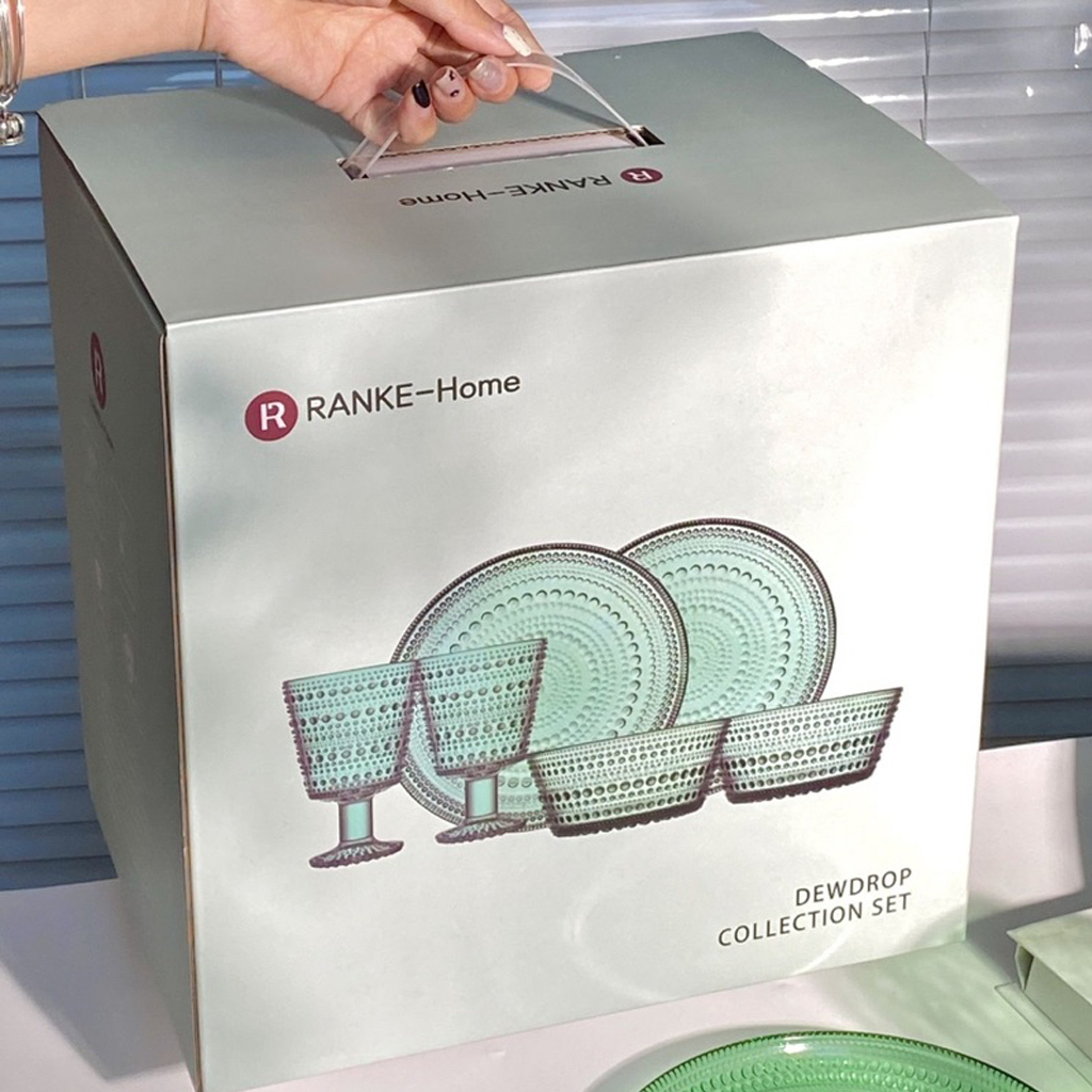 Bộ Cốc Bát Đĩa Thuỷ Tinh Pha Lê Ranke Home EU Hàng Châu Âu