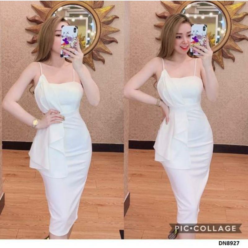 Đầm cúp ngực đắp chéo