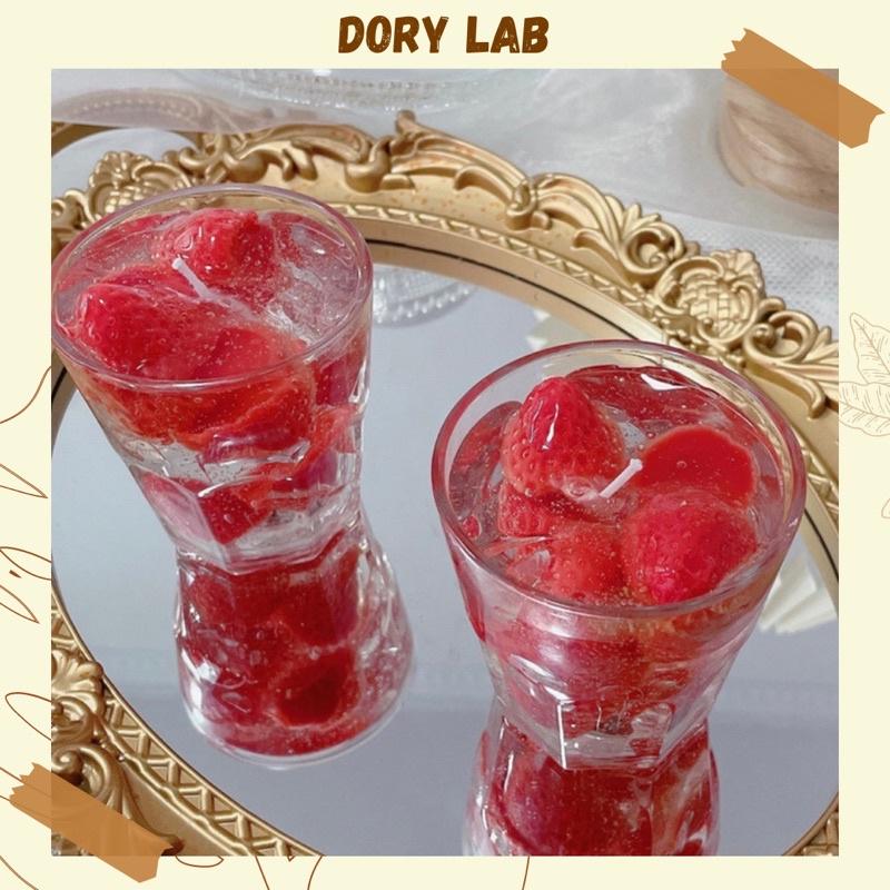 Nến Thơm Handmade Ly Thạch Jelly Dâu - Dory Lab