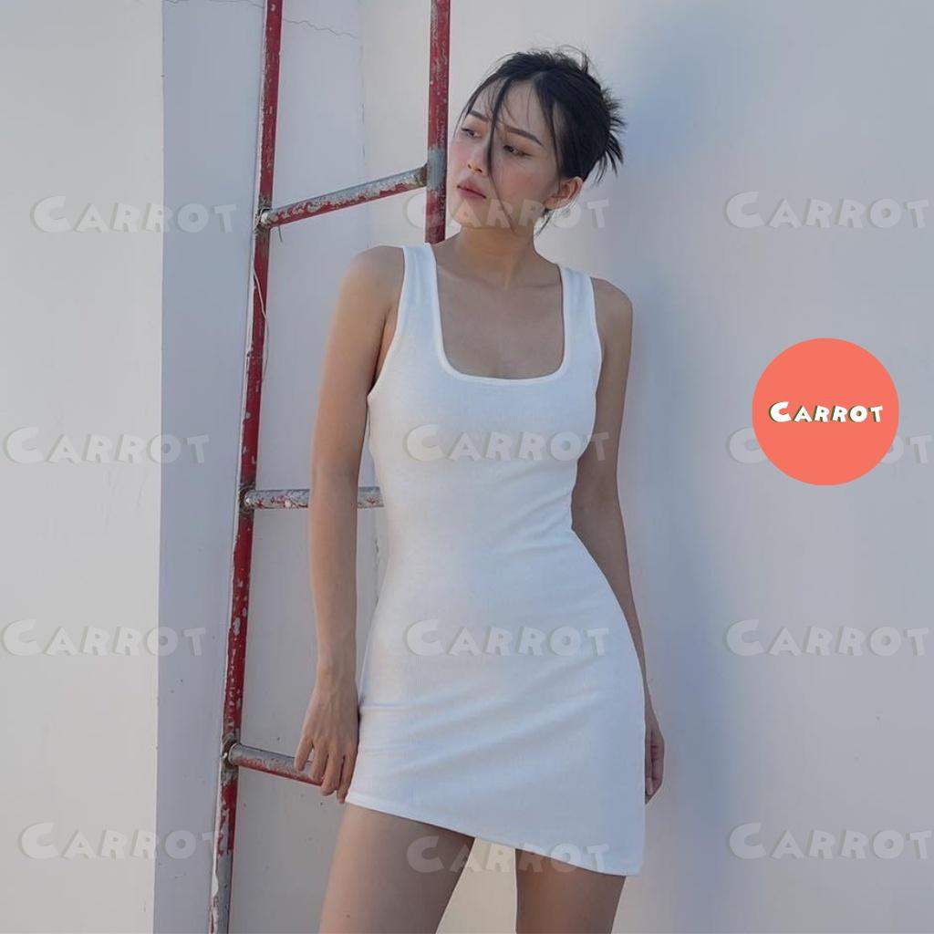 Đầm body sexy thiết kế ba lỗ vạt xéo tôn dáng gợi cảm váy nữ ngắn carrotxinhdep đi tiệc đi dạo phố vải thun cao cấp
