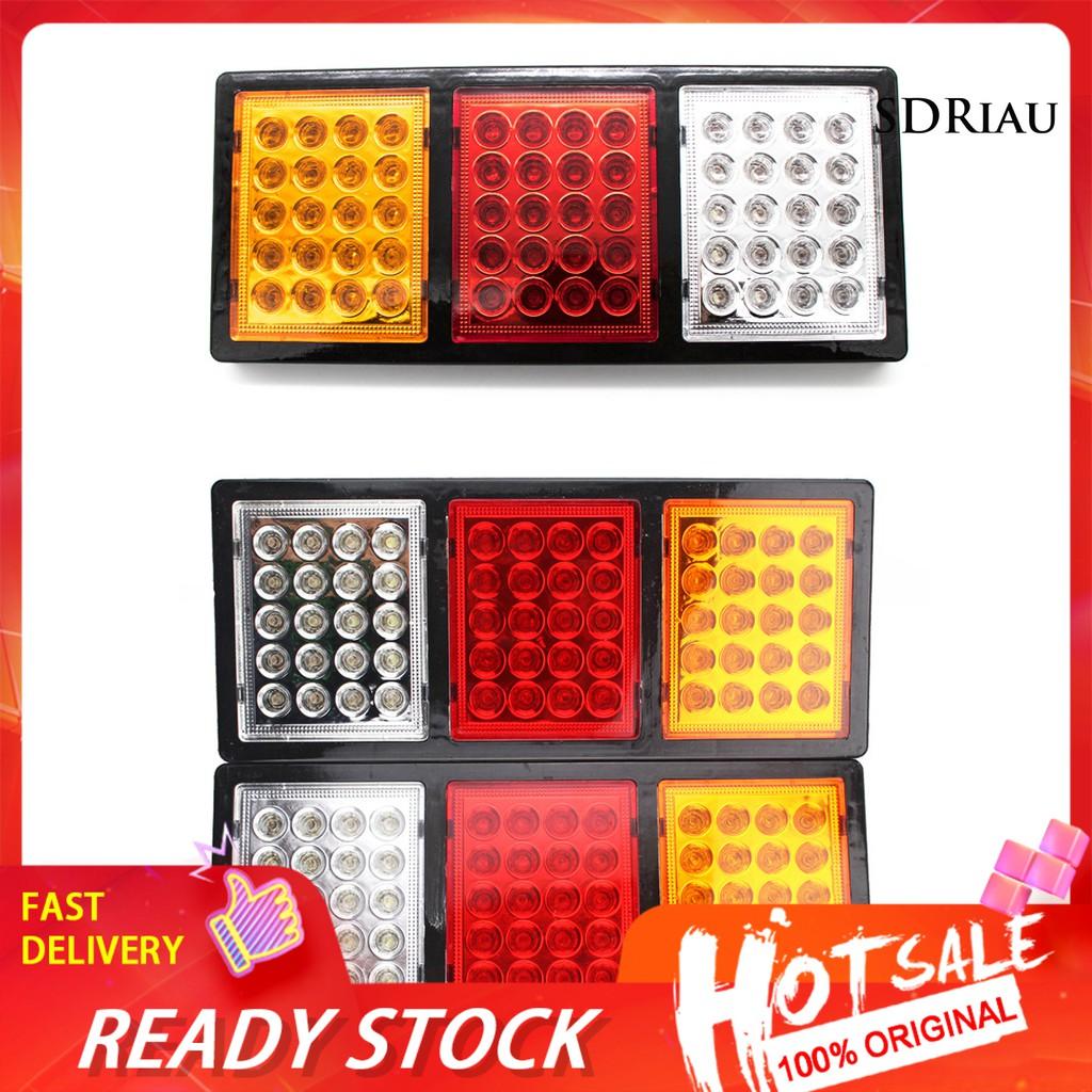 Bộ 2 Đèn Led Chống Thấm Nước Dc 12v / 24v 60 Bóng Chất Lượng Cao