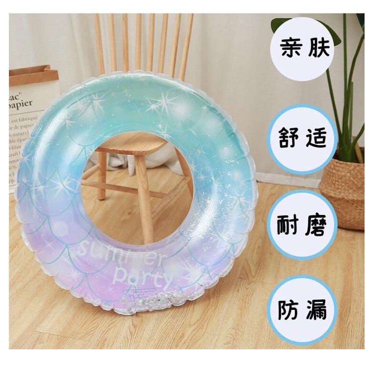 New Sequins Star Vòng bơi bơm hơi Vòng cao su PVC Vòng bơi dành cho người lớn Hồ bơi nổi Đồ chơi bên bãi biển mùa hè