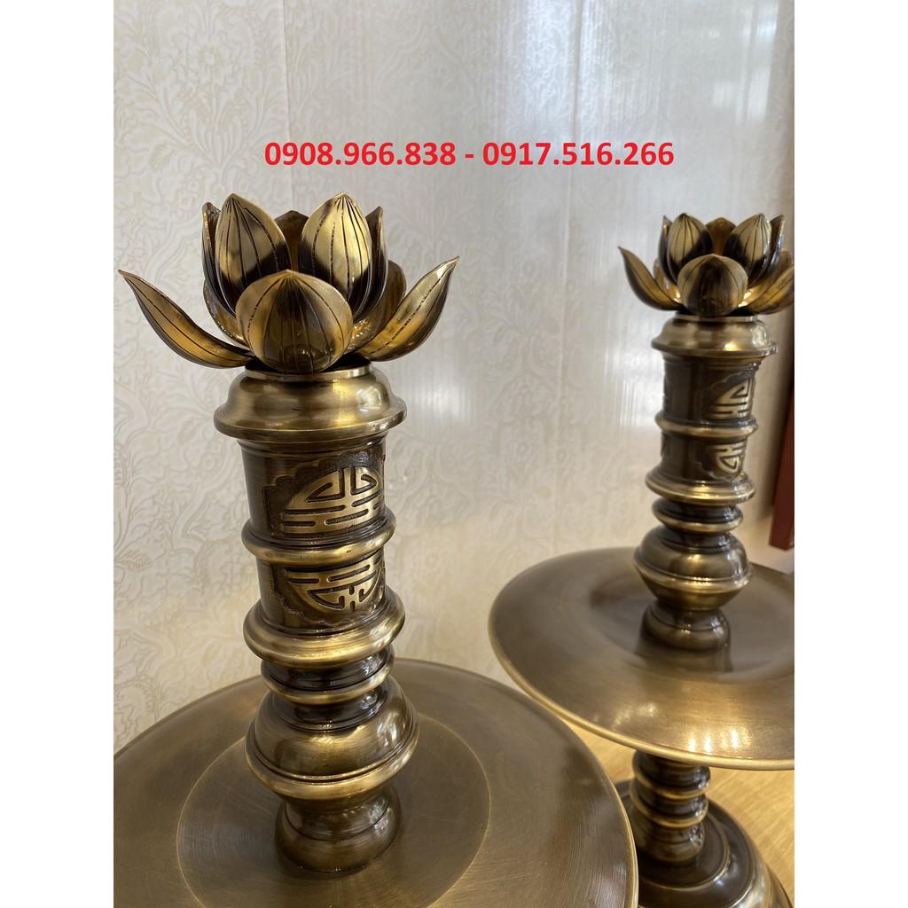 ĐÔI NẾN CAO 46CM ĐƯỜNG KÍNH 23 NẶNG 7KG CHO BỘ ĐỈNH TỪ 50~57CM