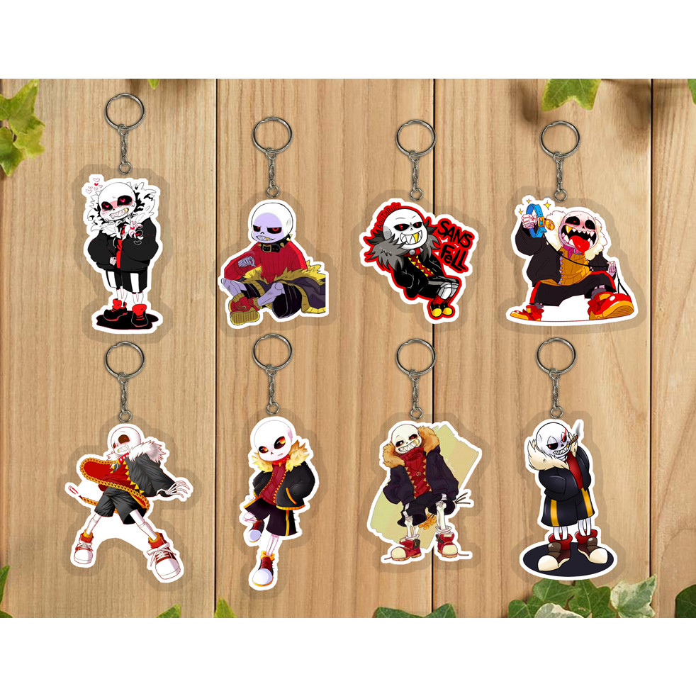 Set 3 Móc khóa cắt tỉa sans