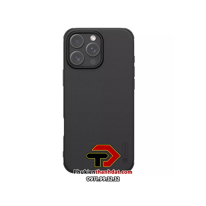 Ốp lưng chống sốc cho iPhone 16 Pro Max, iPhone 16 Pro, iPhone 16 Plus, iPhone 16 chính hãng Nillkin Super Frosted Shield Pro Matte - Hàng nhập khẩu