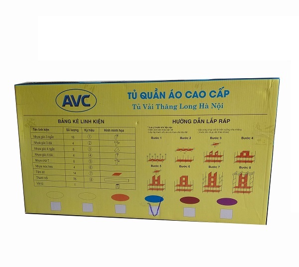 Tủ vải 3 buồng 8 ngăn, loại cửa có 2 khóa, khung sắt sơn tĩnh điện do Việt Nam sản xuất