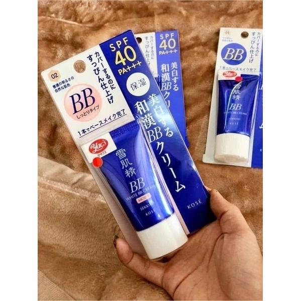 Kem trang điểm BB Kose Sekkisei White Cream 6 in 1 Nhật tuýp 30g
