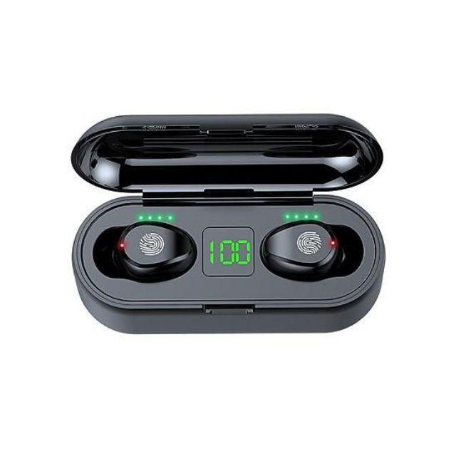 Tai Nghe Bluetooth Không Dây Sạc Dự Phòng Nhét Tai F9 Cho Iphone,Samsung True Wireless Gaming Chống Ồn,Có Micro,Giá Rẻ