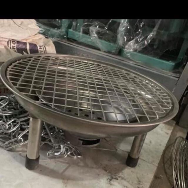 Bếp nướng than hoa Inox tròn