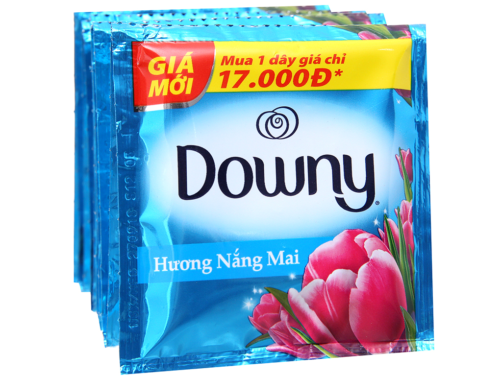 COMBO 6 dây Nước Xả Vải Downy Nắng mai 10 gói x6