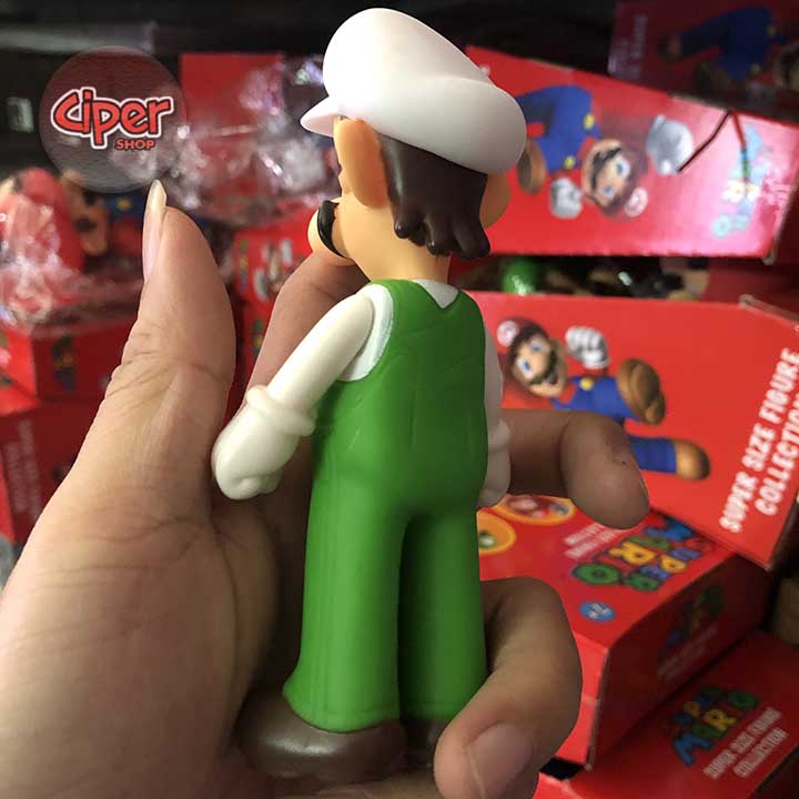 Mô hình Luigi Mũ Trắng 12cm - Mô hình Mario