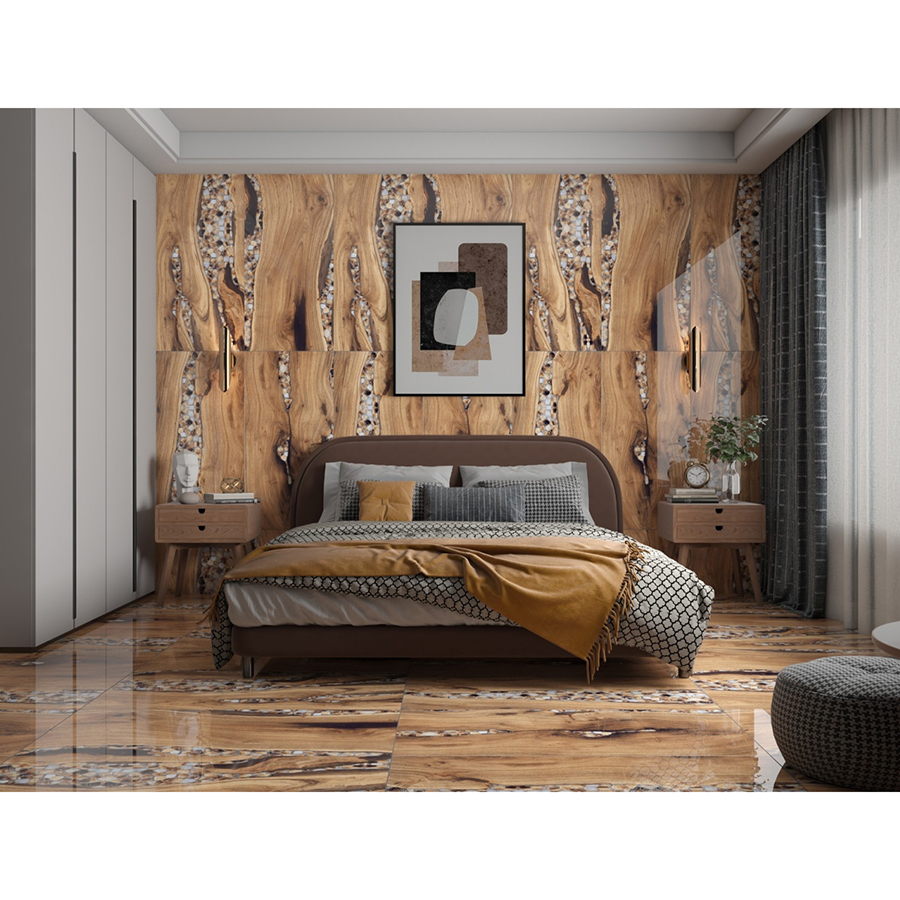 Gạch men ốp tường, lát nền LUSTRA INCEF0601200017 loại gạch granite vân gỗ tự nhiên, độ dày 8.8mm, kích thước 600mmx1200mm, thùng 2 viên - Hàng chính hãng