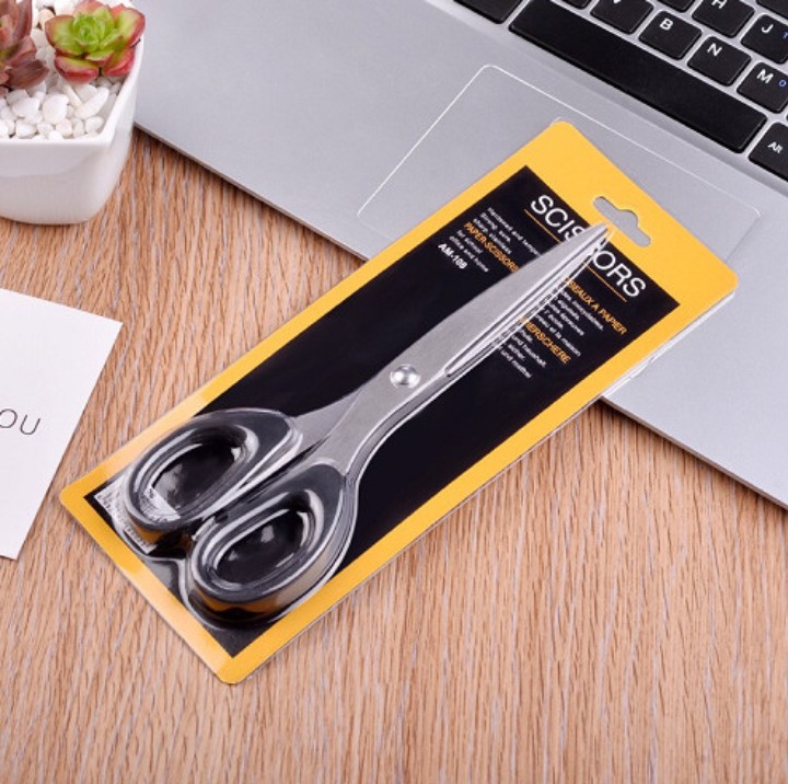 Vĩ kéo cắt văn phòng cán đen (6,5x15,5cm)