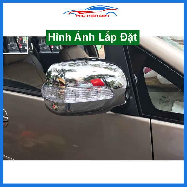 Ốp gương Innova 2006-2007-2008-2009-2010-2011-2012-2013-2014-2015-2016 tích hợp led xi nhan mạ crom trang trí làm đẹp xe