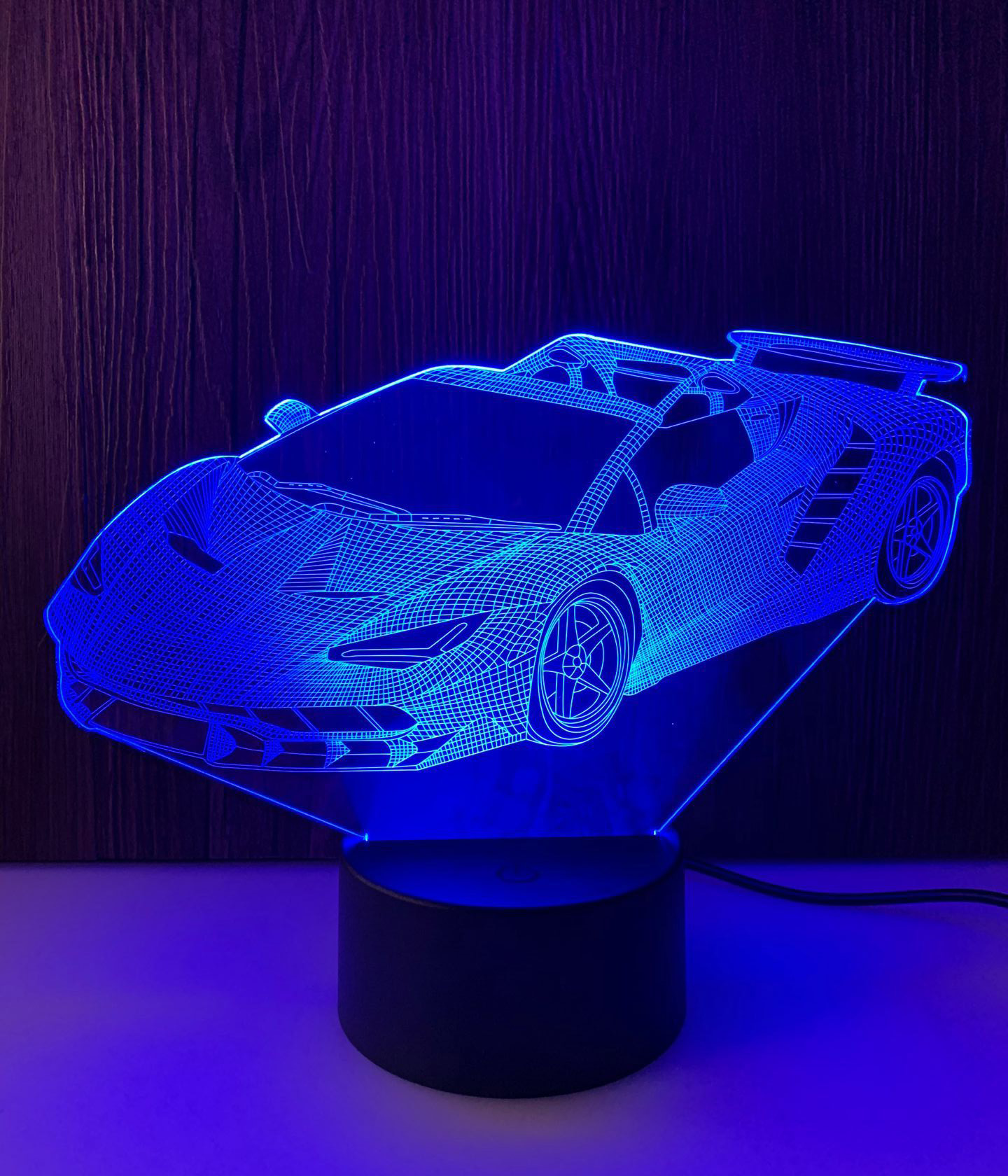 Đèn ngủ 3D - Đèn led 3D ô tô công tắc cảm ứng
