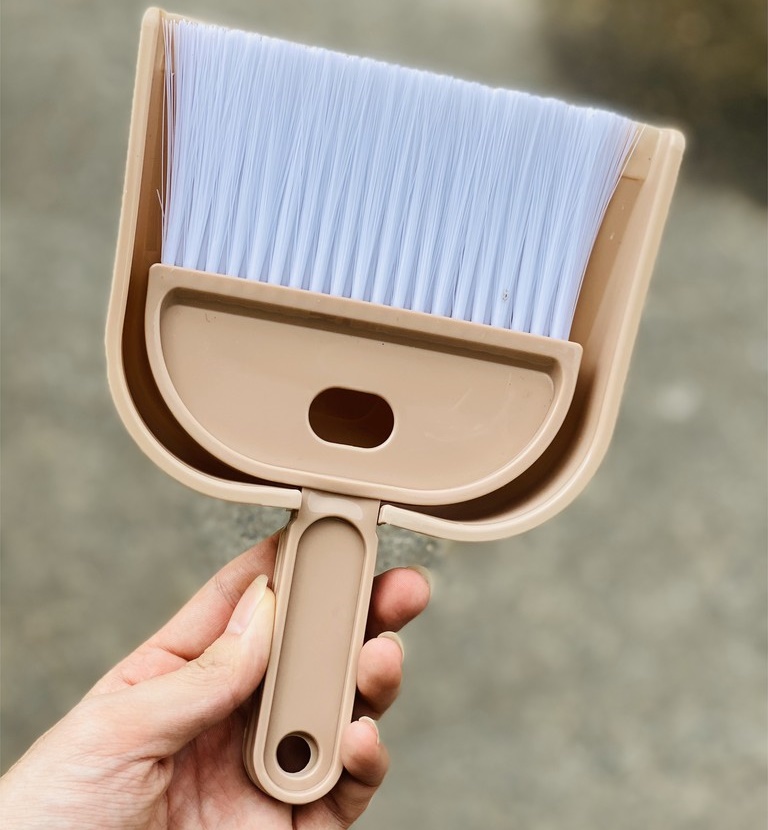 Bộ chổi và hót rác mini Broom &amp; Dustpan - Hàng Nội Địa Nhật Bản