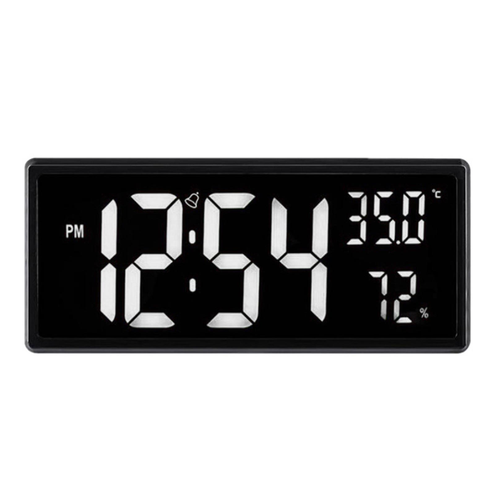 Large Digital Wall Clock Clock USB LED Display for Bedroom Office Home