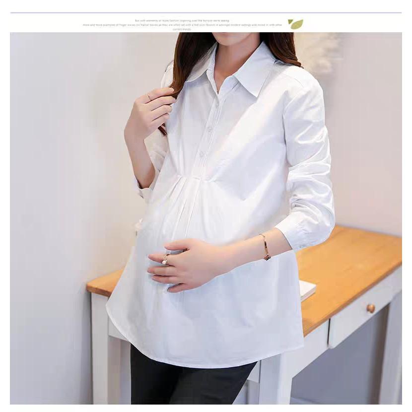 Áo bầu thu đông dài tay thiết kế