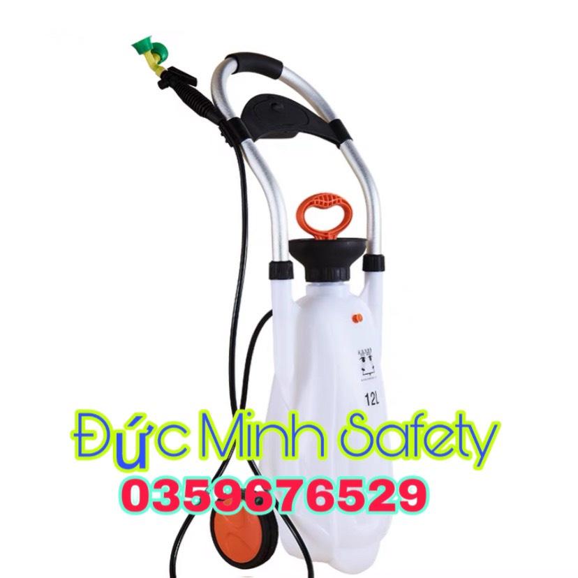 Bình rửa mắt khẩn cấp 12 lít loại di động - bồn rửa mắt khẩn cấp xe đẩy