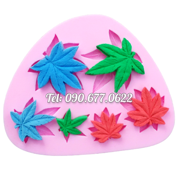 Khuôn silicone làm rau câu 6 chiếc lá - Mã số 1313