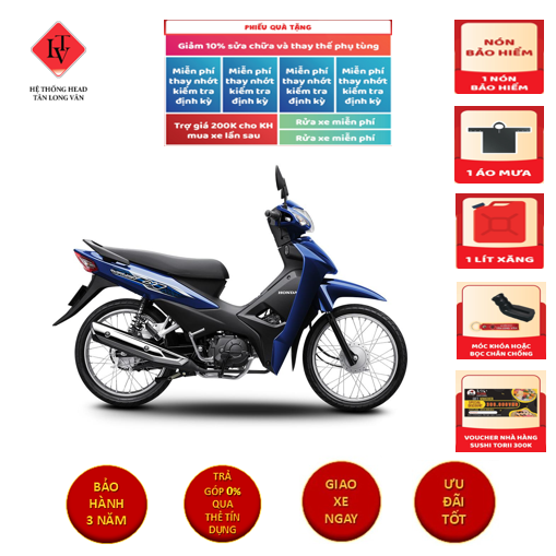 Xe máy Honda Wave Alpha 2024 phiên bản Tiêu chuẩn_Xanh