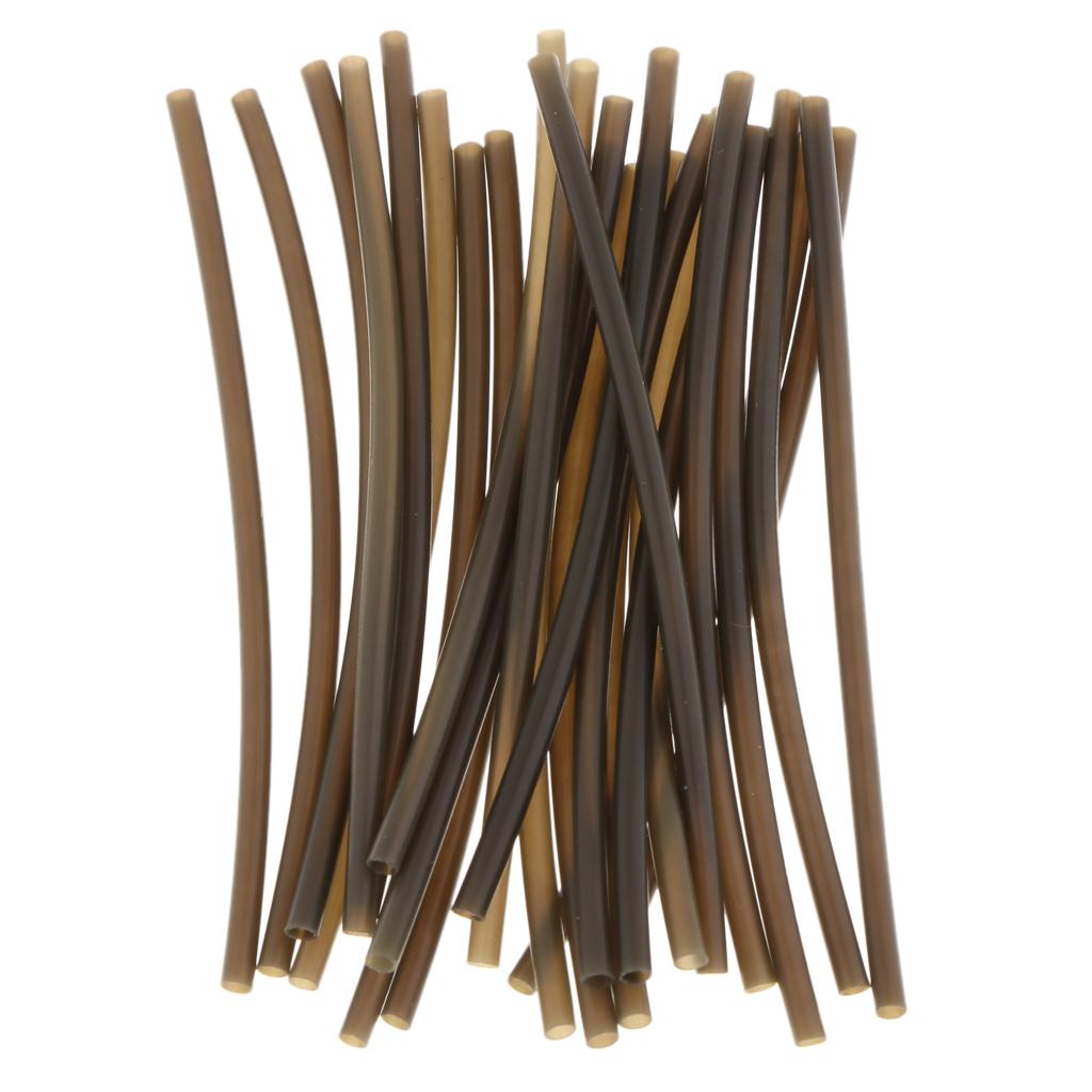 2x25pcs Rig Tube Carp Fishing Heat Shrink Rig Sleeve Hook Line Connector S