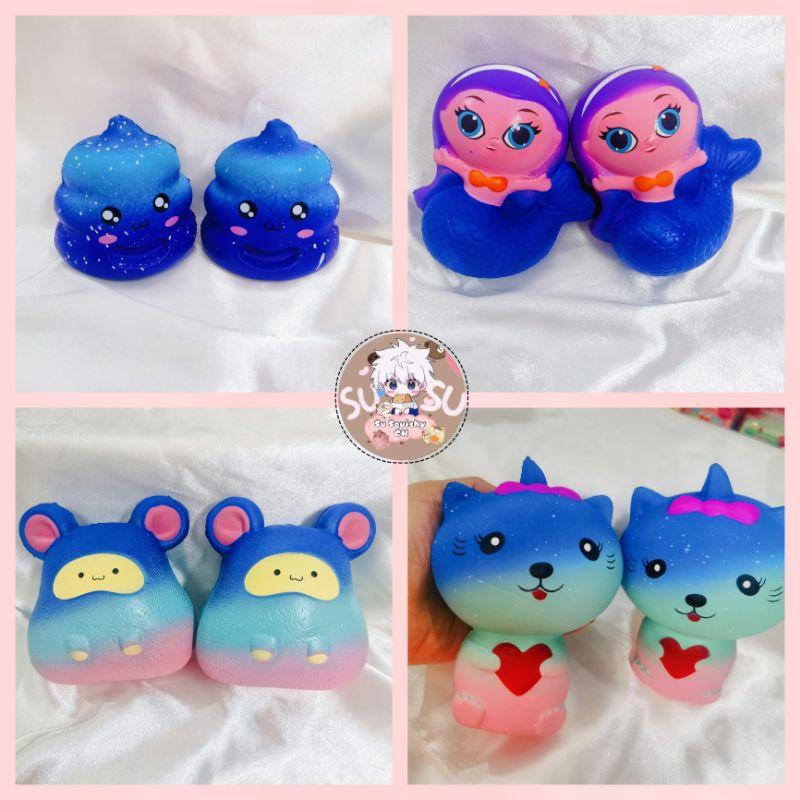 Đồ chơi Squishy cục shit, tiên cá, chuột, mèo (Galaxy)