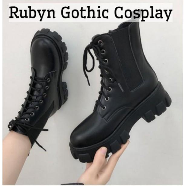 Giày boot cổ cao chiến binh phong cách cosplay ( Size 35 - 40 )