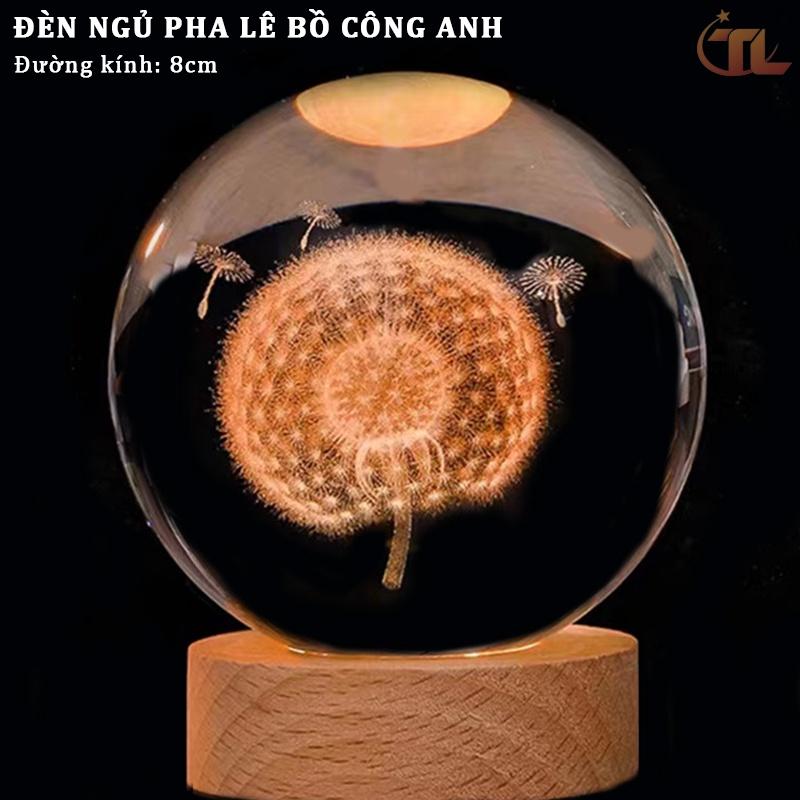 Đèn ngủ quả cầu pha lê - Đèn ngủ trang trí