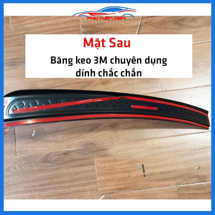 Ốp chống trầy cốp ngoài nhựa đen Soluto 2019-2020-2021-2022 dán cốp sau chống xước trang trí xe