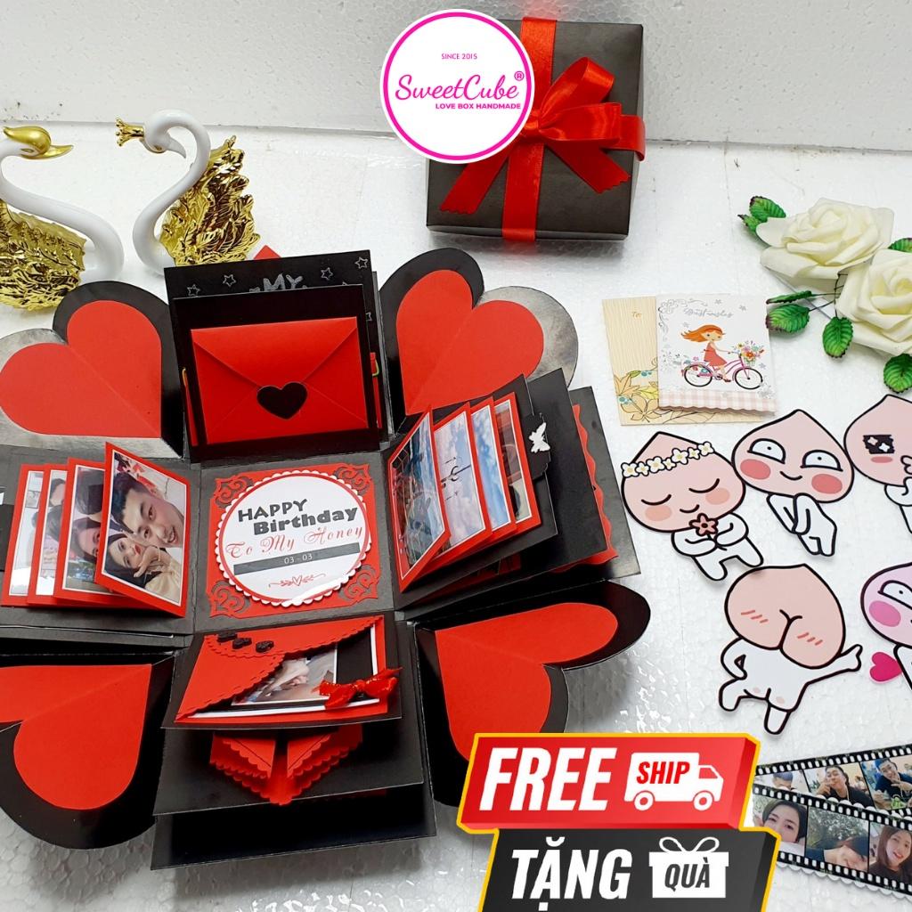 Quà Tặng Sinh Nhật Siêu Cute_SweetCube Love Box (11.5x11.5x11cm) - Sweetcube_Gift