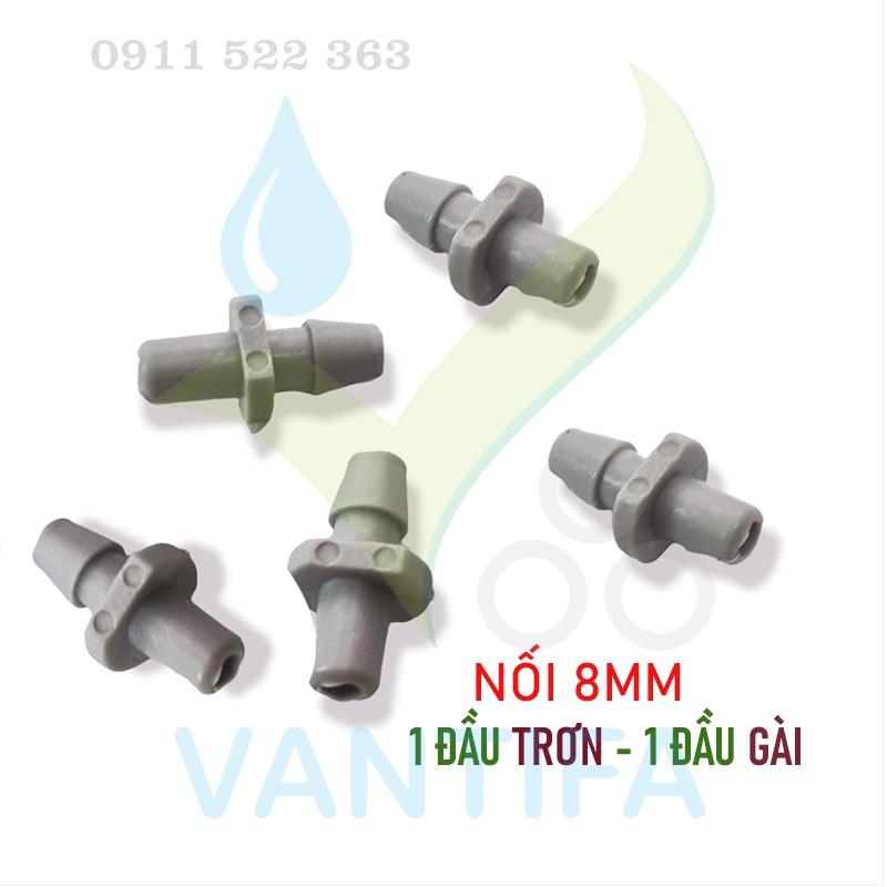 100 cái nối 8mm 1 đầu trơn, 1 đầu gài