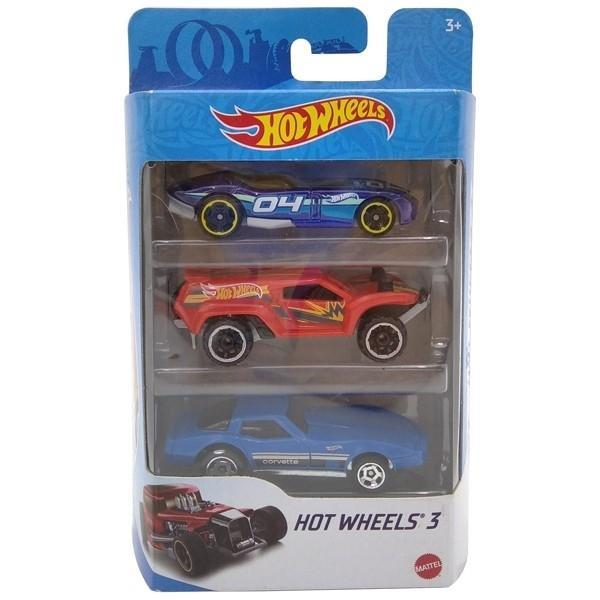 Bộ 3 Siêu Xe Hot Wheels K5904 (Mẫu Sản Phẩm Bên Trong Là Ngẫu Nhiên)