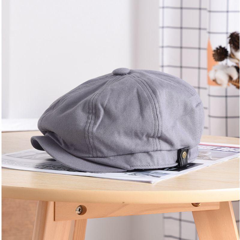 Mùa Xuân Mùa Hè Và Mùa Thu Mũ Cotton Hình Bát Giác Bộ Đội Nữ Mũ Nồi Người Plus Kích Thước Newsboy Nón 54-56Cm 56-58Cm 58-60Cm 60-62Cm