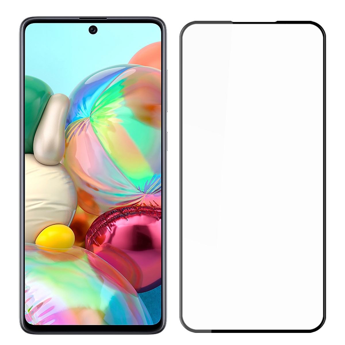 Cường lực Viền Mỏng Dành Cho Samsung Galaxy A71 KHÔNG LẤN MÀN