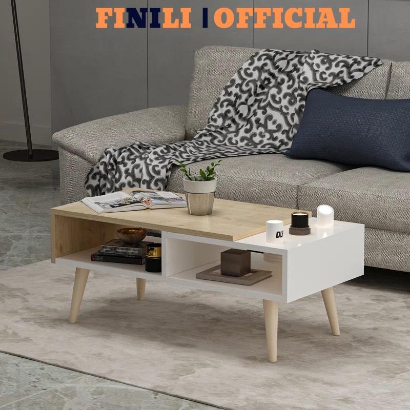 Bàn trà sofa FINIL gỗ công nghiệp, phong cách bắc âu đẹp hiện đại FNL00.333