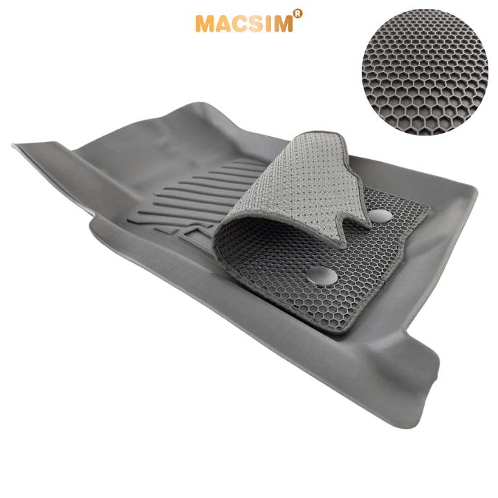 Thảm sd3 dạng lưới lục giác 2 lớp F.ord Ranger/ F.ord Raptor 2022-2026 màu đen bề mặt cao su siêu sạch nhãn hiệu Macsim (2 lớp tổ ong sd3 ct)