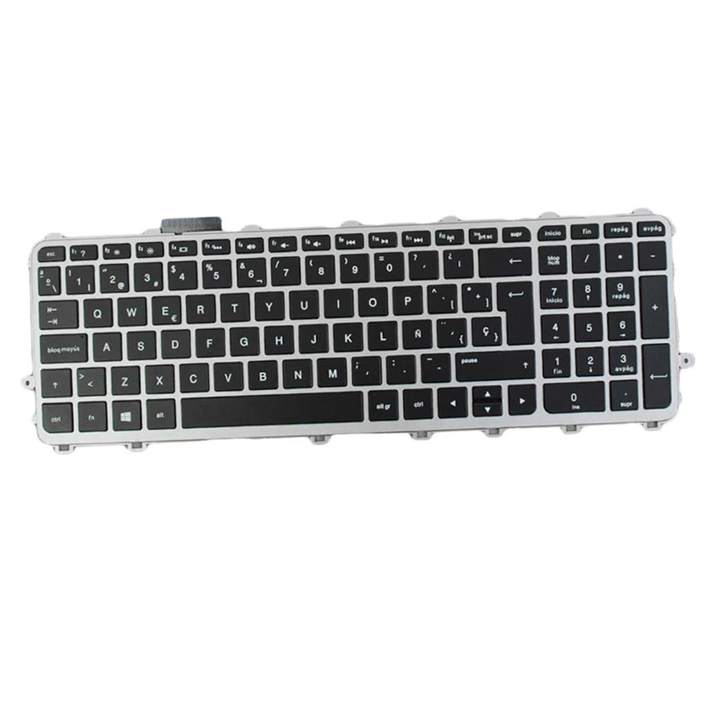 Notebook Keyboard Suit for ENVY 15-j w/ Silver Frame Laptop SP Layout Black