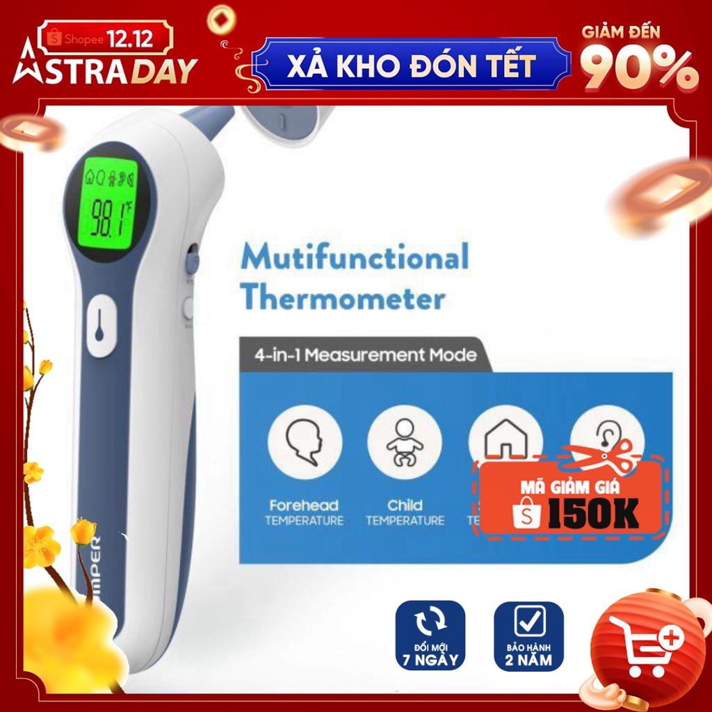 [BH 2 năm] Nhiệt kế hồng ngoại đo trán &amp; tai 4in1 Jumper FR300, nhiệt kế điện tử microlife, máy đo nhi