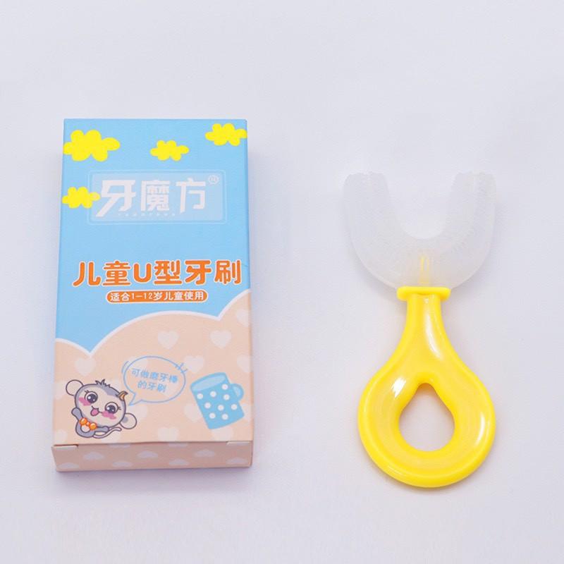Bàn Chải Đánh Răng Silicon Hình Chữ U Cho Trẻ Em ️ Bàn Chải Tập Đánh Răng Cho Bé Từ 2 - 6 Tuổi ️ Bin Shop
