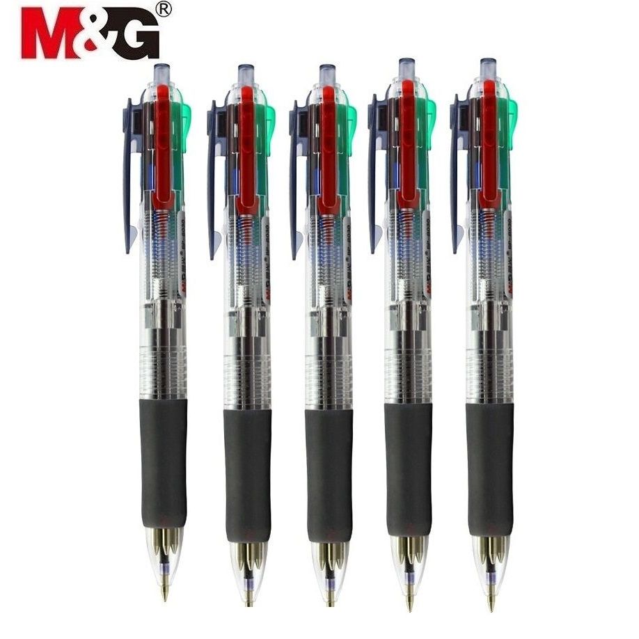 Bút bi 4 màu M&G BP8030 / 80371 - Bút 4 màu 8030 ngòi 0.7mm viết siêu em mượt
