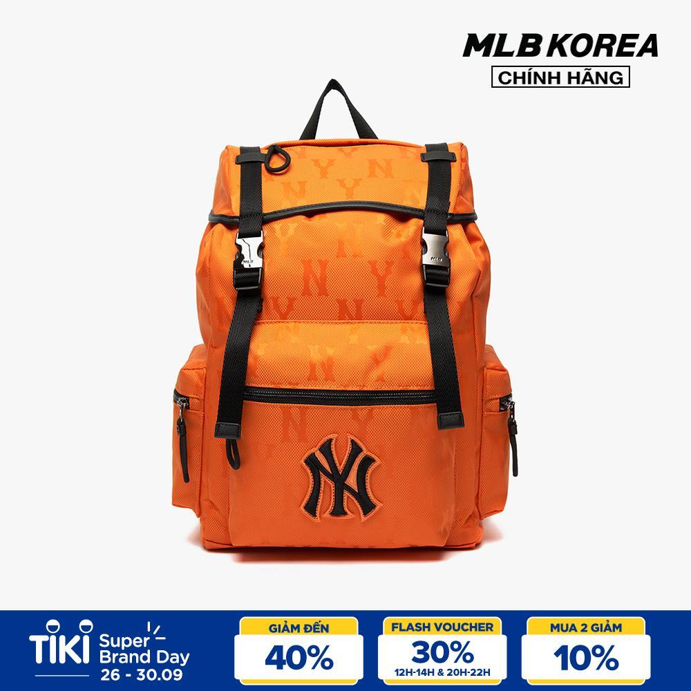 MLB - Balo chữ nhật Monogram Nylon Jacquard 3ABKM021N-50ORS