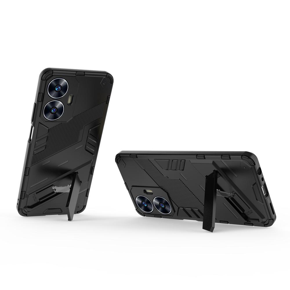 Ốp lưng cho Realme C55, Ốp chống sốc Iron Man PUNK cao cấp kèm giá đỡ cho Realme C55