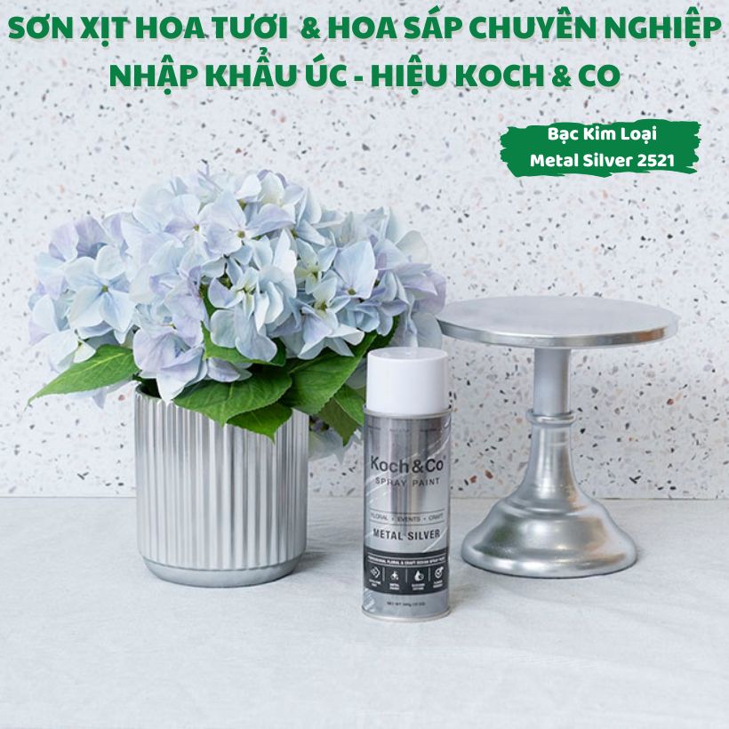 Sơn Xịt Lá Màu Bạc Silver của Úc là Sơn Xịt Hoa &amp; Lá Cây Chuyên Dụng Hiệu Koch &amp; Co, Australia, mùi thơm dịu nhẹ